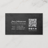 フィットネストレーナージムケトルベルクラスパスロイヤリティ 名刺 (裏面)