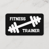 フィットネストレーナージムコーチの名刺テンプレート 名刺 (正面)