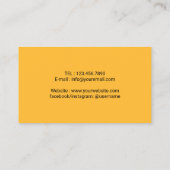 フィットネストレーナージムコーチミニマル金ゴールド 名刺 (裏面)