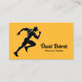 フィットネストレーナージムコーチミニマル金ゴールド 名刺 (正面)