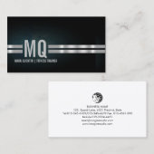 フィットネストレーナージムモノグラム名刺 名刺 (正面/裏面)