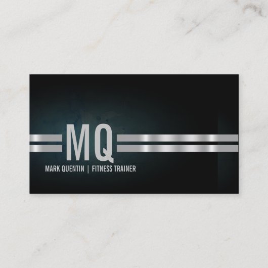 フィットネストレーナージムモノグラム名刺 名刺 (正面)