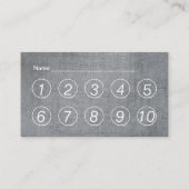 フィットネストレーナーダンベルメタルロイヤリティパンチ ロイヤリティカード (裏面)