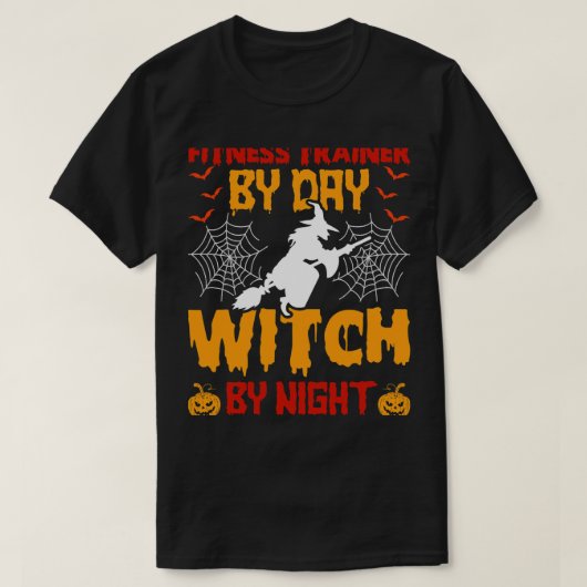 フィットネストレーナーバイデイウィッチバイナイトハロウィーン Tシャツ (デザイン正面)