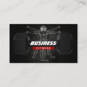 フィットネストレーナーパーフェクト体プロフェッショナル グランジ 名刺 (正面)