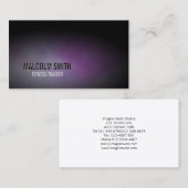 フィットネストレーナービジネスカードスポーツダークグランジ 名刺 (正面/裏面)
