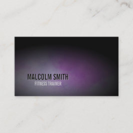 フィットネストレーナービジネスカードスポーツダークグランジ 名刺