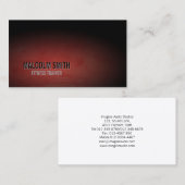 フィットネストレーナービジネスカードスポーツダークグランジ 名刺 (正面/裏面)