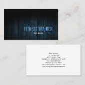 フィットネストレーナービジネスカードダークウッド 名刺 (正面/裏面)