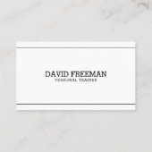 フィットネストレーナーブラックモダンボディビルコーチ  名刺 (裏面)