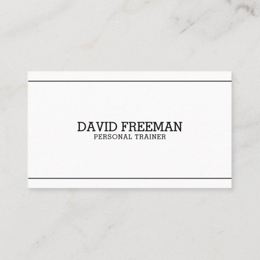 フィットネストレーナーブラックモダンボディビルコーチ  名刺 (裏面)
