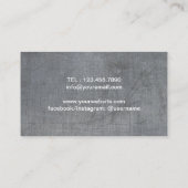 フィットネストレーナープロフェッショナルダンベルクールメタル 名刺 (裏面)