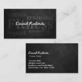 フィットネストレーナープロフェッショナルダーク 名刺 (正面/裏面)