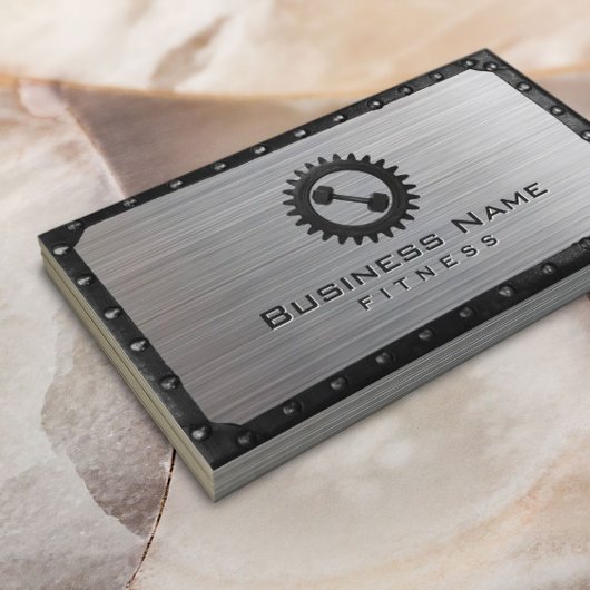 フィットネストレーナー工業用金属枠鋼フェイク材 名刺