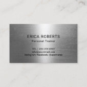 フィットネストレーナー5クラスパスメタルモダンー ロイヤリティカード (裏面)