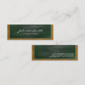 フィットネストレーナー – カッコいい Blackboard Personal スキニー名刺 (正面/裏面)