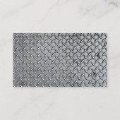 フィットネストレーナー – ダイヤモンドメタルプレート 名刺 (裏面)