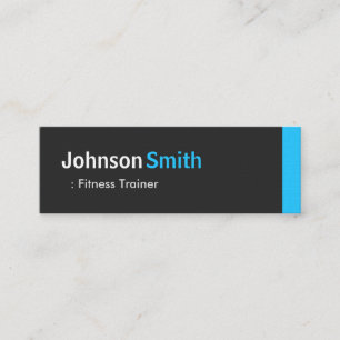フィットネストレーナー – パーソナルアクアブルーミニ スキニー名刺