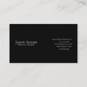 フィットネストレーナー、パーソナルトレーナー 名刺 (裏面)