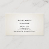 フィットネストレーナーI'm Possible プロフェッショナル 名刺 (裏面)