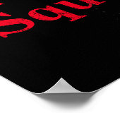 フィットネストレーニクールングレッドはっきりした文字ジムトレーニング ポスター (角)