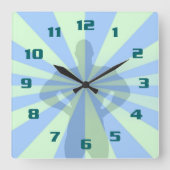 フィットネストレーニングとジム スクエア壁時計 (正面)