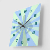 フィットネストレーニングとジム スクエア壁時計 (傾斜)