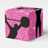 フィットネストレーニングジムスポーツピンクグリッター フェイバーボックス (正面サイド)