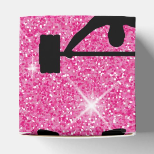 フィットネストレーニングジムスポーツピンクグリッター フェイバーボックス (上部)