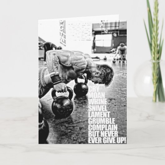 フィットネストレーニングジム動機 カード (正面)