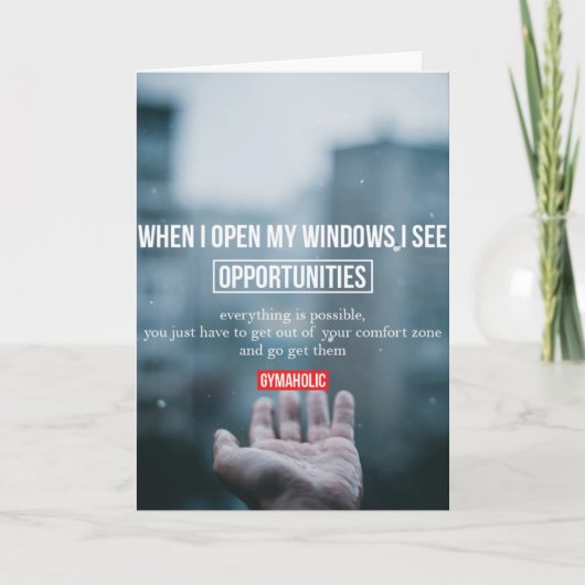 フィットネストレーニングジム動機 カード (正面)