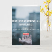 フィットネストレーニングジム動機 カード (黄色い花)