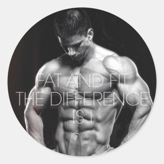 フィットネストレーニングジム動機 ラウンドシール (正面)