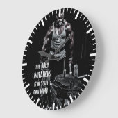 フィットネストレーニングジム動機 ラージ壁時計 (傾斜)