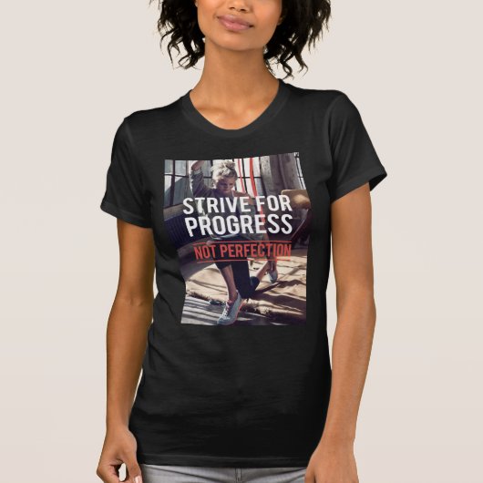 フィットネストレーニングジム動機 Tシャツ (正面)