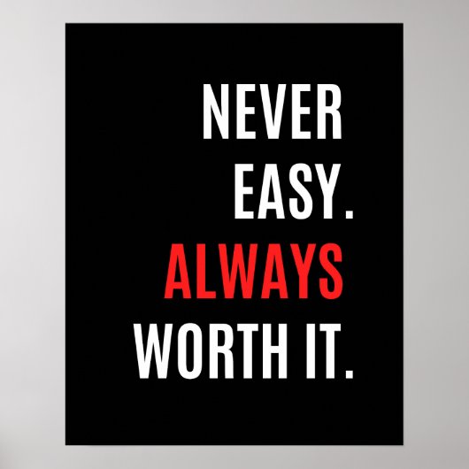 フィットネストレーニングジム引用文 やる気を起こさせる ポスター (正面)