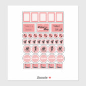 フィットネストレーニングジム日プランナーページスティッカー シール (シート)