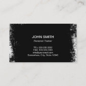フィットネストレーニングプロフェッショナルダークグランジ 名刺 (裏面)