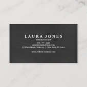 フィットネストレーニングプロフェッショナルDark Blackboard 名刺 (裏面)