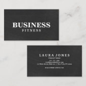 フィットネストレーニングプロフェッショナルDark Blackboard 名刺 (正面/裏面)