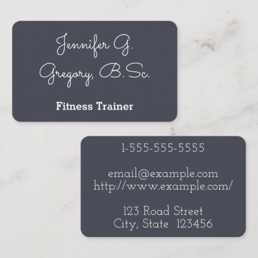 フィットネストレーミニマルナーの名刺 名刺 (正面/裏面)