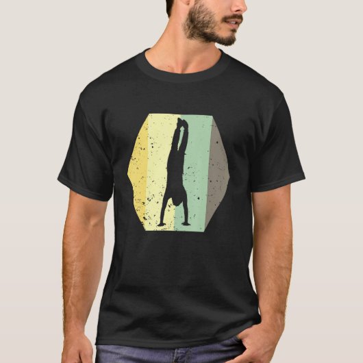 フィットネスハンドスタンドパークールジムティクストレイン Tシャツ (正面)