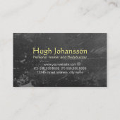 フィットネスパーソナルトレーナーはっきりした文字ダンベルロゴ 名刺 (裏面)