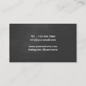 フィットネスパーソナルトレーナーはっきりした文字プロフェッショナル 名刺 (裏面)