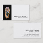 フィットネスパーソナルトレーナーエレガントデザイン 名刺 (正面/裏面)