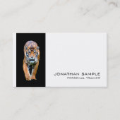 フィットネスパーソナルトレーナーエレガントデザイン 名刺 (正面)