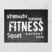 フィットネスパーソナルトレーナーグランジダークプロフェッショナル ポストカード (正面)