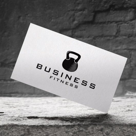 フィットネスパーソナルトレーナーケトルベルミニマリスト 名刺