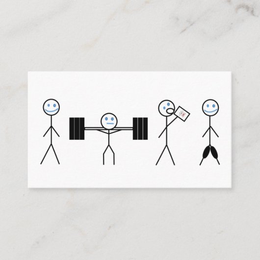 フィットネスパーソナルトレーナーコーチ名刺 名刺 (正面)