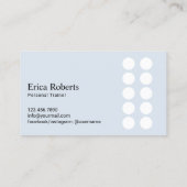 フィットネスパーソナルトレーナーダスティブルーストライプロイヤリティ ロイヤリティカード (裏面)